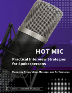Hot Mic Interview Strategies for Spokespersons